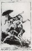 Francisco Goya Bruja poderosa que por ydropica oil painting